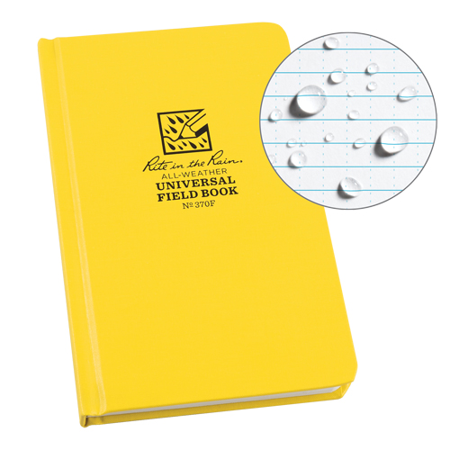 Bound Book, Hard Cover, Yellow, 160 Pages, 4-5/8" W x 7-1/4" L Pryde Industrial Inc.