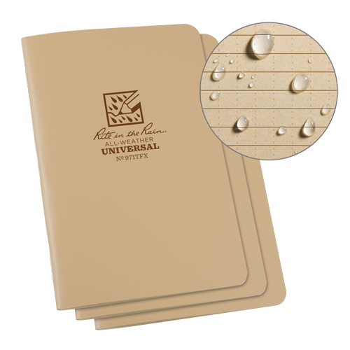 Carnet de notes, Couverture souple, Havane, 48 Pages, 4-5/8" , 7"  Pryde Industrial Inc.