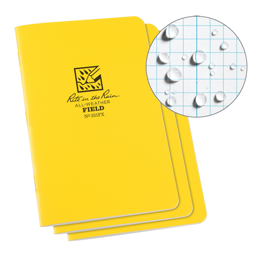 Carnet de notes, Couverture souple, Jaune, 48 Pages, 4-5/8" , 7"  Pryde Industrial Inc.