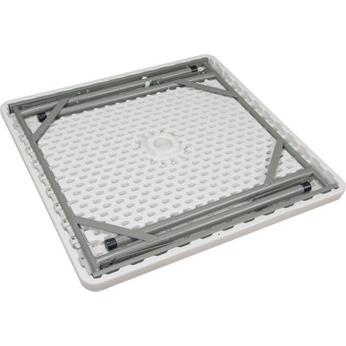 Folding Table, Square, 34" L x 34" W, Polyethylene, White Pryde Industrial Inc.
