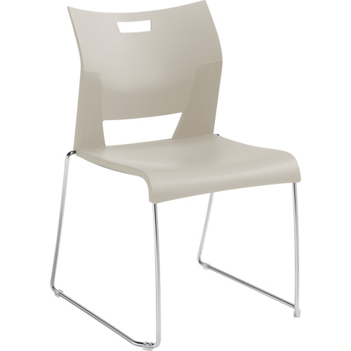 Chaise de formation sans bras Duet, Plastique, Hauteur 33-1/4", Capacit&eacute; 350 lb, Blanc Pryde Industrial Inc.