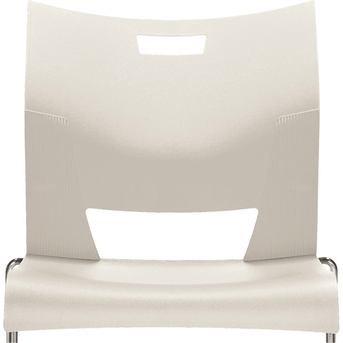 Chaise de formation sans bras Duet, Plastique, Hauteur 33-1/4", Capacit&eacute; 350 lb, Blanc Pryde Industrial Inc.
