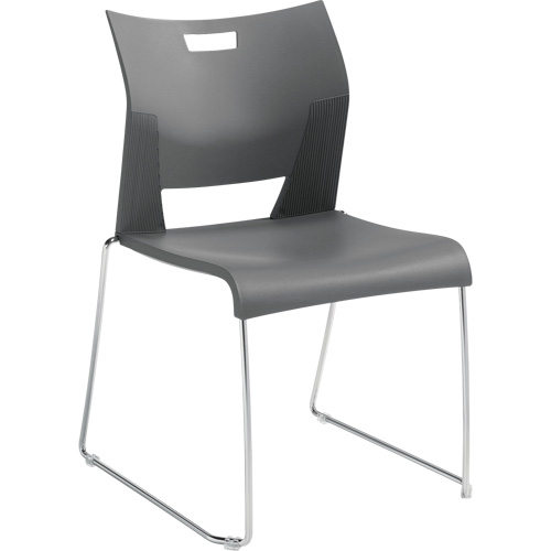 Chaise de formation sans bras Duet, Plastique, Hauteur 33-1/4", Capacit&eacute; 350 lb, Gris Pryde Industrial Inc.