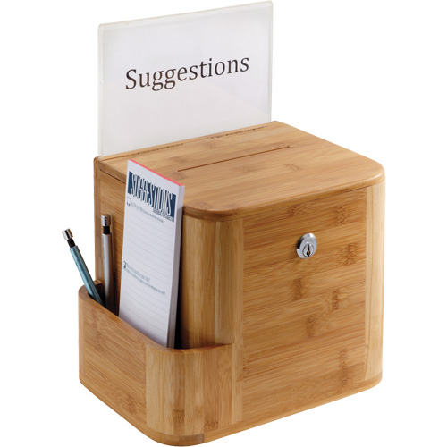 Bamboo Suggestion Box Pryde Industrial Inc.