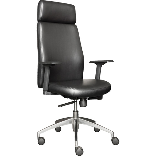 Fauteuil de cadre &agrave; dossier &eacute;lev&eacute; s&eacute;rie Activ, Polyur&eacute;thane/Vinyle, Noir, Capacit&eacute; 275 lb Pryde Industrial Inc.