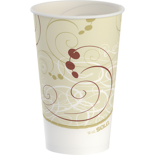 Dart&reg; Solo&reg; Waxed Disposable Cup, Paper, 16 oz., Multi-Colour Pryde Industrial Inc.