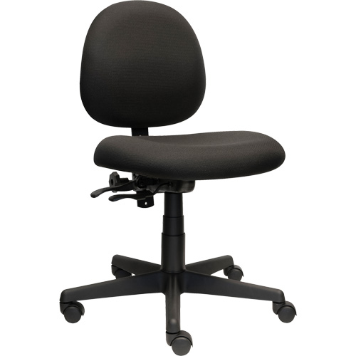 Chaise de travail &agrave; dossier bas Aspen, Tissu, Noir, Capacit&eacute; 275 lb Pryde Industrial Inc.