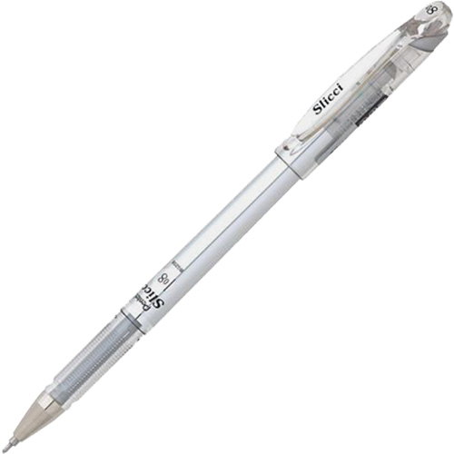 Stylo gel m&eacute;tallique Slicci, Argent, 0,8 mm Pryde Industrial Inc.