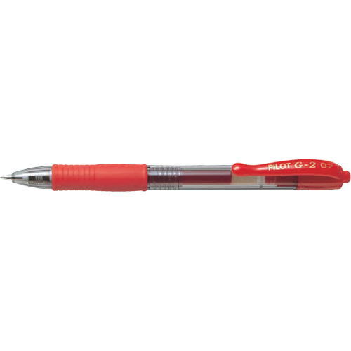 Stylo &agrave; encre gel G2, Rouge, 0,7 mm, R&eacute;tractable Pryde Industrial Inc.