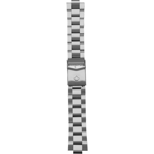 Grande montre automatique de plong&eacute;e avec feuille d'&eacute;rable gris et bracelet en acier inoxydable, Num&eacute;rique, &agrave; piles, 41 mm, Argent Pryde Industrial Inc.