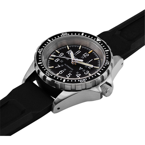 Tr&egrave;s grande montre chronographe automatique pour plongeur/pilote d'avion, Num&eacute;rique, &agrave; piles, 46 mm, Noir Pryde Industrial Inc.