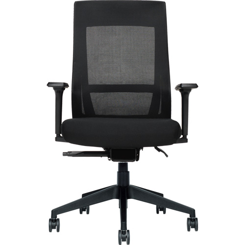 Chaise &agrave; dossier moyen avec m&eacute;canisme &agrave; basculement synchronis&eacute; &agrave; d&eacute;tection de poids , Mailles, Noir Pryde Industrial Inc.