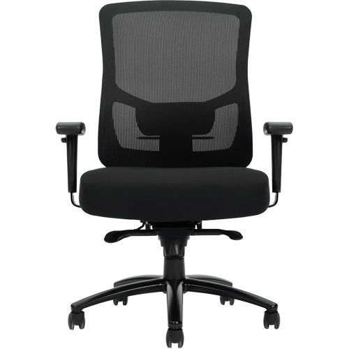 Chaise &agrave; dossier haut avec m&eacute;canisme &agrave; basculement synchronis&eacute; robuste Raven 400, Mailles, Noir, Capacit&eacute; 400 lb Pryde Industrial Inc.