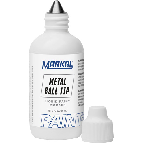 Paint-Riter&reg; Metal Ball Tip, Liquid, White Pryde Industrial Inc.