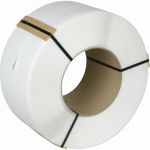 Feuillard, Polypropyl&egrave;ne, 1/2" la x 9900' lo, Blanc, Calibre Machine Pryde Industrial Inc.