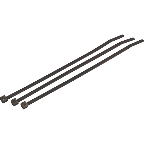 Attaches de c&acirc;ble standards r&eacute;sistantes aux intemp&eacute;ries/UV, Longueur 15", R&eacute;sistance &agrave; la traction 50 lb, Noir Pryde Industrial Inc.