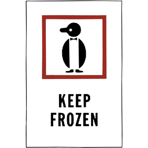 &eacute;tiquettes pour traitement sp&eacute;cial Keep Frozen, 6" lo x 4" la, Rouge/blanc Pryde Industrial Inc.