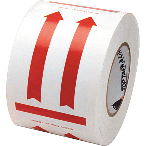 This Side Up Pictogram Special Handling Labels, 6" L x 4" W, Red on White Pryde Industrial Inc.