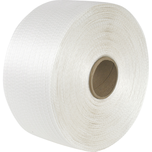 Feuillard en cordon tiss&eacute;, Cordon en polyester, 1/2" la x 3900' lo, Calibre Manuel Pryde Industrial Inc.