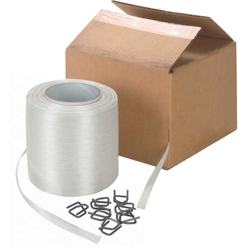 Bonded Cord Strapping, Polyester, 1/2" W x 750' L Pryde Industrial Inc.