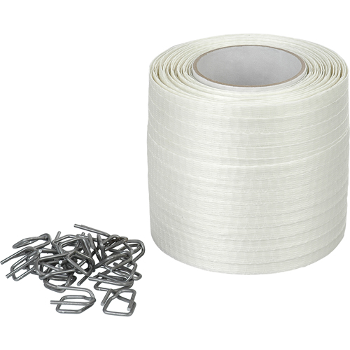 Woven Cord Strapping, Polyester, 1/2" W x 750' L Pryde Industrial Inc.