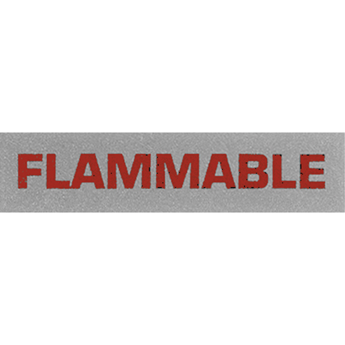 &eacute;tiquettes pour traitement sp&eacute;cial Flammable, 5" lo x 2" la, Noir/rouge Pryde Industrial Inc.