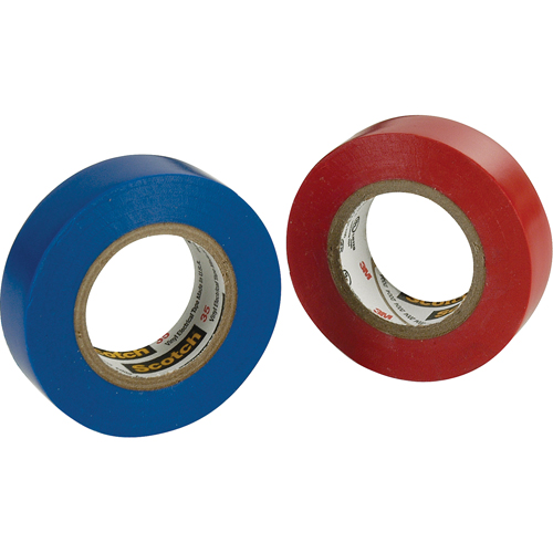 Scotch&reg; 35 Colour Coded Tape, 12.7 mm (1/2") x 20.1 m (66'), Blue, 7 mils Pryde Industrial Inc.