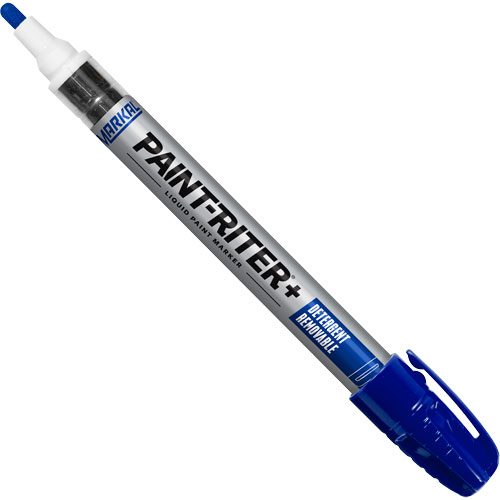 Marqueur &agrave; peinture nettoyable au d&eacute;tergent Paint-Riter+, Liquide, Bleu Pryde Industrial Inc.
