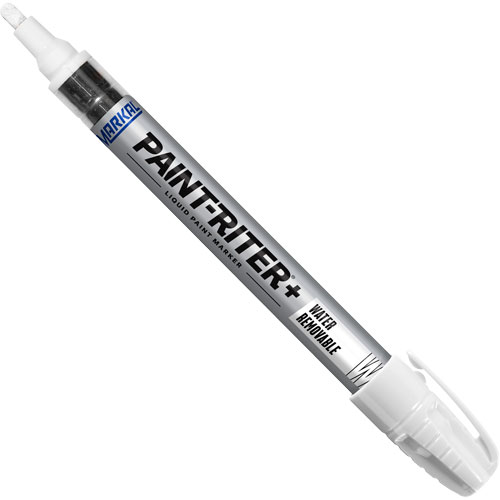 Paint-Riter&reg;+ Water Removable Paint Marker, Liquid, White Pryde Industrial Inc.
