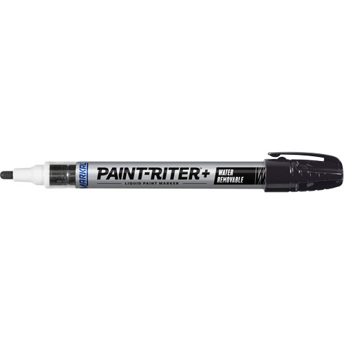Marqueur &agrave; la peinture nettoyable &agrave; l'eau Paint-Riter+, Liquide, Noir Pryde Industrial Inc.