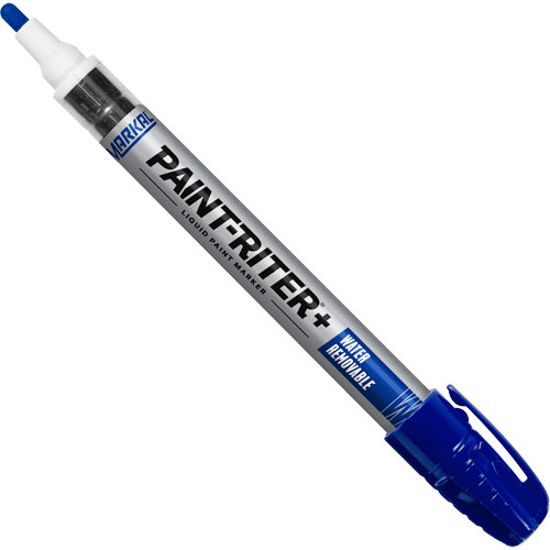 Paint-Riter&reg;+ Water Removable Paint Marker, Liquid, Blue Pryde Industrial Inc.