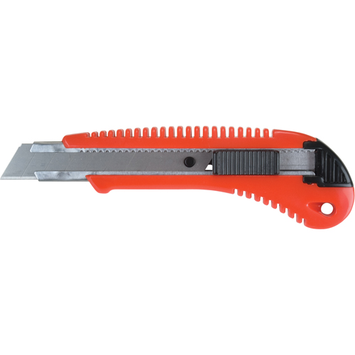 Couteau professionnel ATK300, 18 mm, Acier au carbone, Prise en Plastique Pryde Industrial Inc.