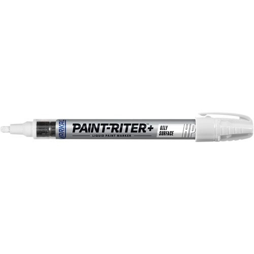 Marqueur pour surfaces huileuses Paint-Riter +, Liquide, Blanc Pryde Industrial Inc.