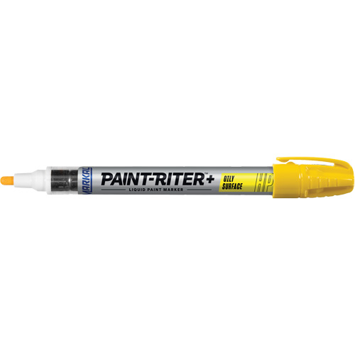 Marqueur pour surfaces huileuses Paint-Riter +, Liquide, Jaune Pryde Industrial Inc.