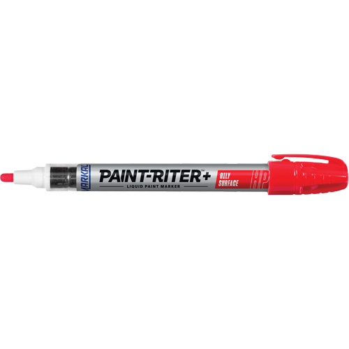 Paint-Riter&reg; + Oily Surface Marker, Liquid, Red Pryde Industrial Inc.