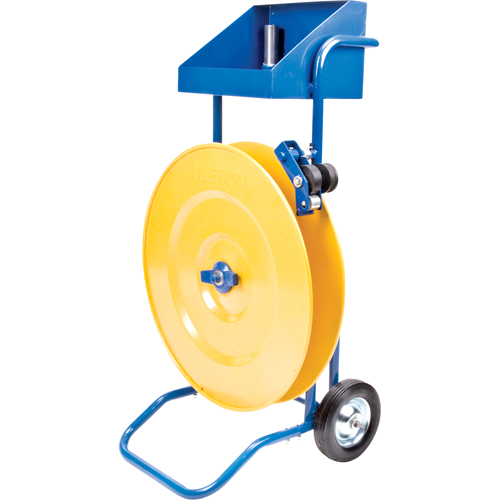 Strapping Dispenser, Polyester/Steel/Polypropylene Straps, 16"/8" Core Dia., 3"/8"/6" Roll Width Pryde Industrial Inc.