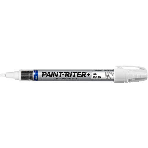 Marqueur &agrave; peinture pour surfaces humides Paint-Riter+, Liquide, Blanc Pryde Industrial Inc.