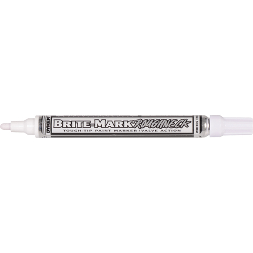 Brite-Mark&reg; RoughNeck Marker, Liquid, White Pryde Industrial Inc.