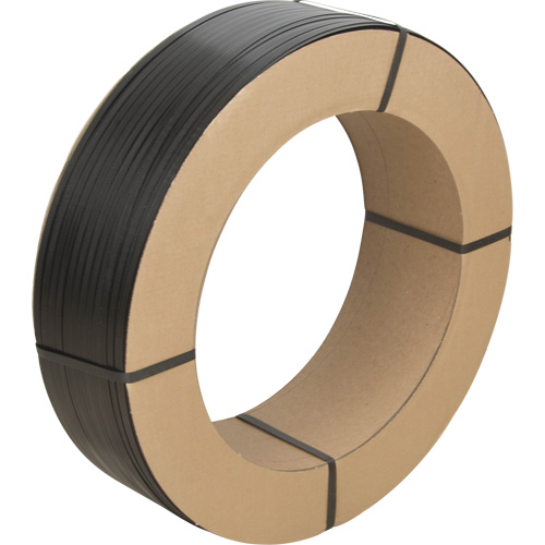 Feuillard, Polypropyl&egrave;ne, 1/2" la x 5600' lo, Noir, Calibre Manuel Pryde Industrial Inc.