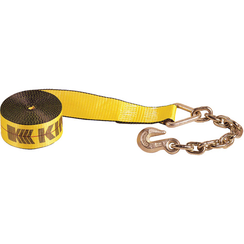 Winch Strap with Chain Anchor Pryde Industrial Inc.