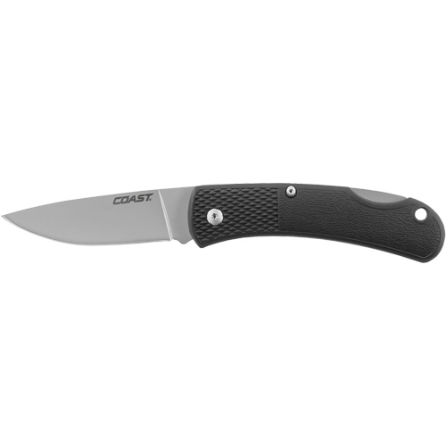 Folding Utility Knife, 2-1/2" Blade, Stainless Steel Blade, Cushion Handle Pryde Industrial Inc.