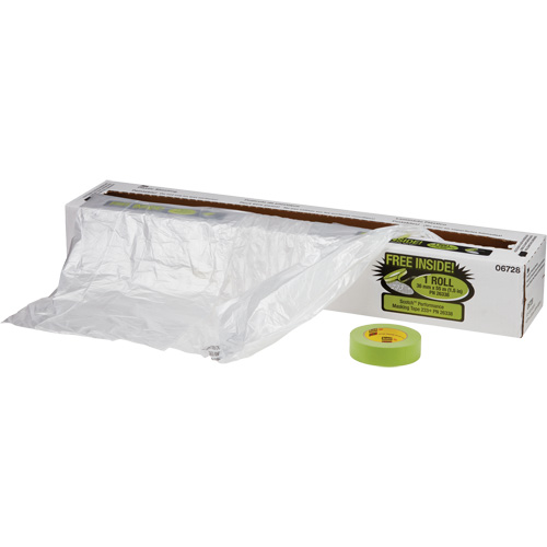 Overspray Protective Sheeting & Tape Kit, 400' L x 16' W, Plastic Pryde Industrial Inc.