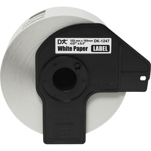 Large Die-Cut Shipping Labels, 4" W x 6-2/5" L, White Pryde Industrial Inc.