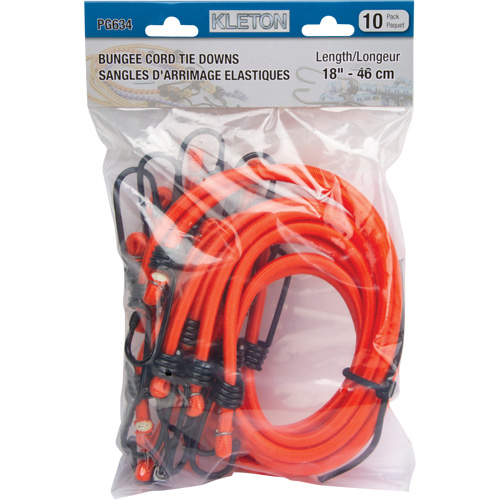 Bungee Cord Tie Downs, 18" Pryde Industrial Inc.