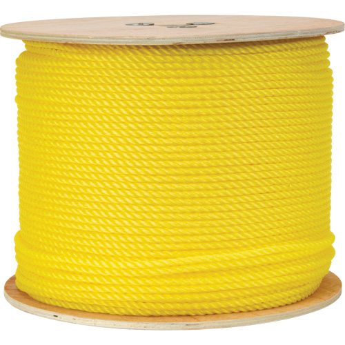 1/4" Braided Yellow Rope, Polypropylene, 1300' Pryde Industrial Inc.