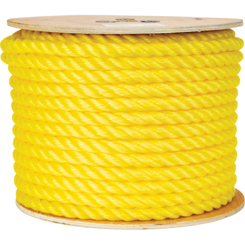 Corde jaune tress&eacute;e 5/8", Polypropyl&egrave;ne, 200' Pryde Industrial Inc.
