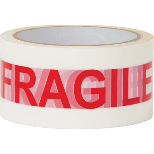 "Fragile" Box Sealing Tape, Hot Melt Adhesive, 2 mils, 48 mm (2") x 100 m (328') Pryde Industrial Inc.