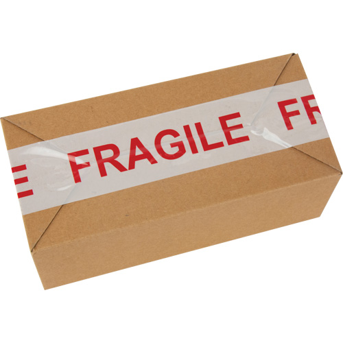 "Fragile" Box Sealing Tape, Hot Melt Adhesive, 2 mils, 48 mm (2") x 100 m (328') Pryde Industrial Inc.