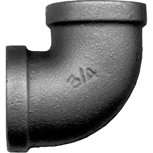 90° Female Pipe Elbow, FPT, Black Iron, 1-1/2" Pryde Industrial Inc.