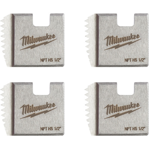 Matrices de tuyauterie portables NPT, Pour tuyau de 1/2", Alliage/Acier rapide Pryde Industrial Inc.